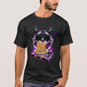 Space Cat Remix DJ pannenkoek Remix voor kattenste T-shirt