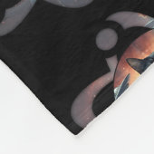 Space Cat Science Fleece Deken (Hoek)