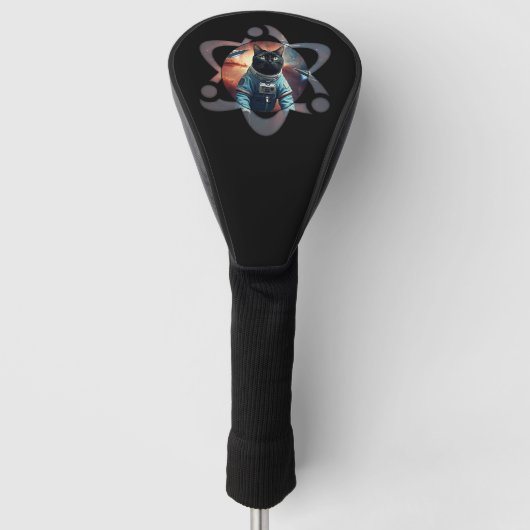 Space Cat Science Golfheadcover (Voorkant)