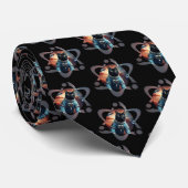 Space Cat Science Stropdas (Opgerold)