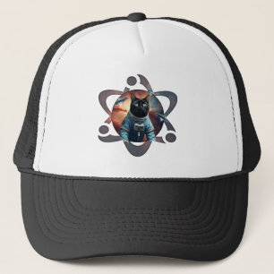 Space Cat Science Trucker Pet