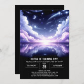 Space Celestial Digitale Verjaardag Kaart (Voorkant / Achterkant)