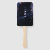 Space Celestial Mystical Sterrennacht Wedding Handwaaier (Achterkant)