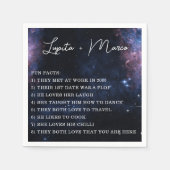 Space Celestial Mystical Zodiac Aesthetische Star Servet (Voorkant)