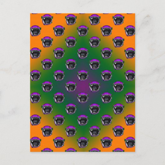 Space Chimp Briefkaart (Voorkant)