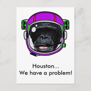 Space Chimp Briefkaart