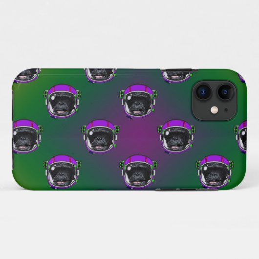 Space Chimp Case-Mate iPhone Case (Achterkant (horizontaal))