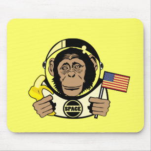 Space Chimp Mousepad Muismat