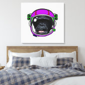 Space Chimp Pop Art Canvas Afdruk (Insitu (Slaapkamer))