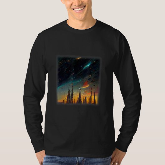 Space City Artwork T-shirt (Voorkant)