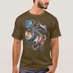 Space Corgi Astro Dog Owner Puppy Astronaut Pet Do T-shirt
