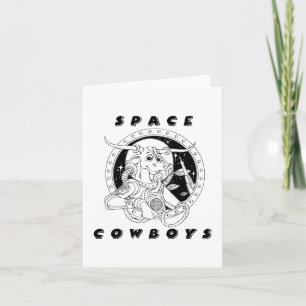 Space Cowboys Notecard Kaart