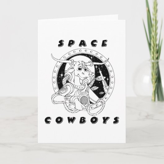 Space Cowboys Wenskaart Kaart (Voorkant)