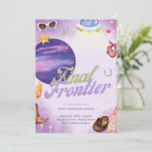 Space Cowgirl Bachelorette Weekend Invitation (Debout devant)