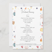 Space Cowgirl Bachelorette Weekend uitnodiging (Achterkant)