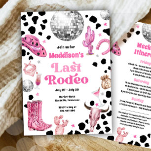 Space Cowgirl Laatste Rodeo Bachelorette Weekend Kaart