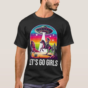 Space Cowgirl Laten We Gaan Meisjes Kosmische Gala T-shirt