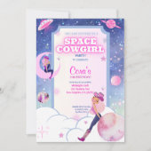 Space Cowgirl Uitnodiging (Voorkant)