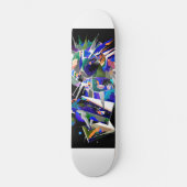 Space crash skateboard deck (Voorkant)