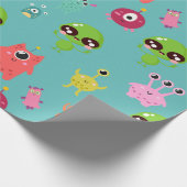 Space Cute Aliens Cadeaupapier (Hoek)