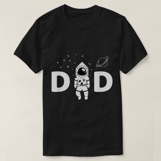 Space Dad Astronaut Design T-shirt (Design voorkant)
