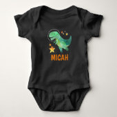 Space Dinosaur Baby Bodysuit (Voorkant)