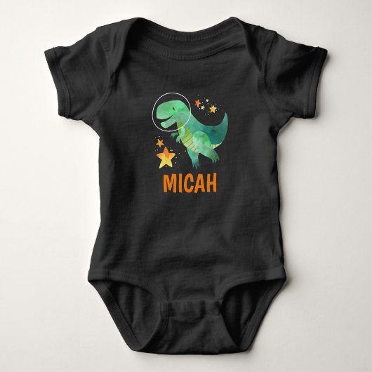 Space Dinosaur Baby Bodysuit (Voorkant)