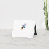 Space Dinosaur Galaxy Thank You Card (Achterkant)