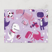Space Dinosaurs, Cute Dinosaurs, Stars, Space Ship Briefkaart (Voorkant)