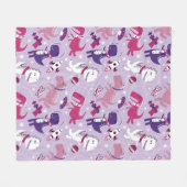 Space Dinosaurs, Cute Dinosaurs, Stars, Space Ship Fleece Deken (Voorkant (Horizontaal))