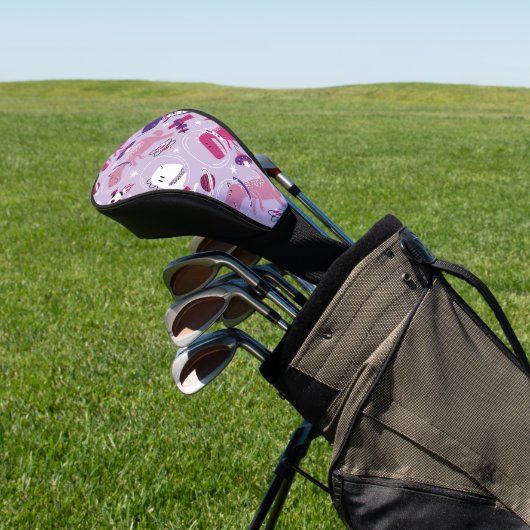 Space Dinosaurs, Cute Dinosaurs, Stars, Space Ship Golfheadcover (Insitu)