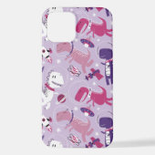 Space Dinosaurs, Cute Dinosaurs, Stars, Space Ship iPhone Hoesje (Achterkant)