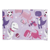 Space Dinosaurs, Cute Dinosaurs, Stars, Space Ship Kussensloop (Voorkant)