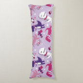 Space Dinosaurs, Cute Dinosaurs, Stars, Space Ship Lichaamskussen (Voorkant Verticaal)