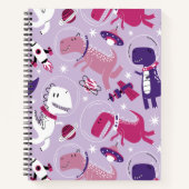 Space Dinosaurs, Cute Dinosaurs, Stars, Space Ship Notitieboek (Voorkant)