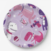 Space Dinosaurs, Cute Dinosaurs, Stars, Space Ship Papieren Bordje (Voorkant)