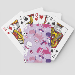 Space Dinosaurs, Cute Dinosaurs, Stars, Space Ship Pokerkaarten