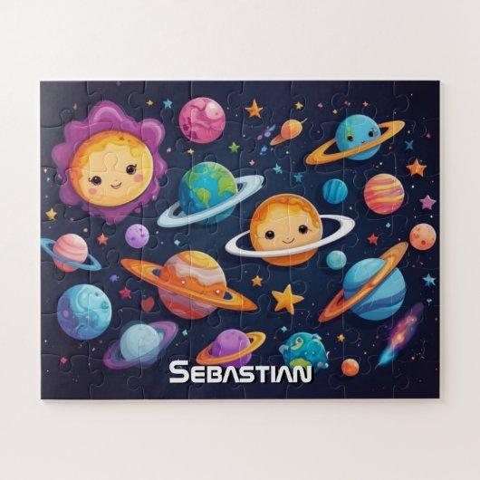 Space Discovery op maat Legpuzzel (Horizontaal)