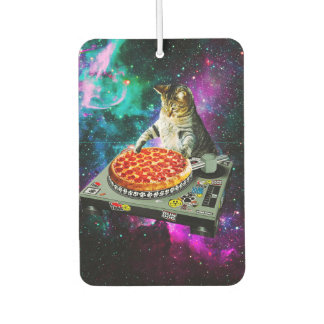 Space dj cat pizza luchtverfrisser