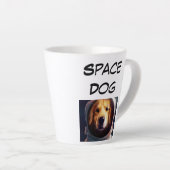 Space Dog Latte Mok (Rechterhoek)