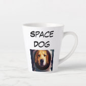 Space Dog Latte Mok (Rechts)