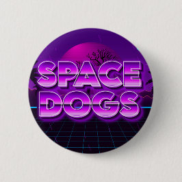 SPACE DOGS badge planeet Ronde Button 5,7 Cm