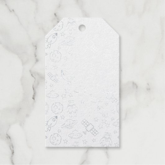 Space Doodles Cadeaulabels (Voorkant)