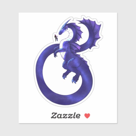 Space Dragon Draco Sticker (Vel)