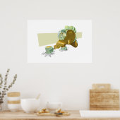 Space Elephant Poster (Keuken)