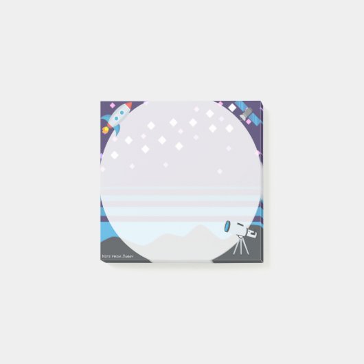 Space Emojis Post-it® Notes (Voorkant)