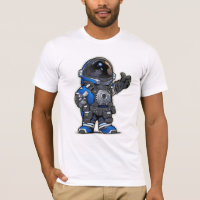 Space Engineers Cartoon Tshirt - Blauw