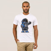 Space Engineers Cartoon Tshirt - Blauw (Voorkant volledig)