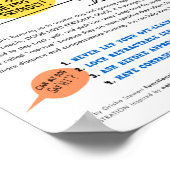 Space Etiquette for Dogs Poster - 22 x 32 inch (Hoek)