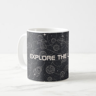 Space Exploration Galaxy Universe Star Personalise Koffiemok